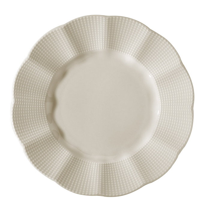 Hermia Vajilla de Porcelana de 24 Piezas en Crema